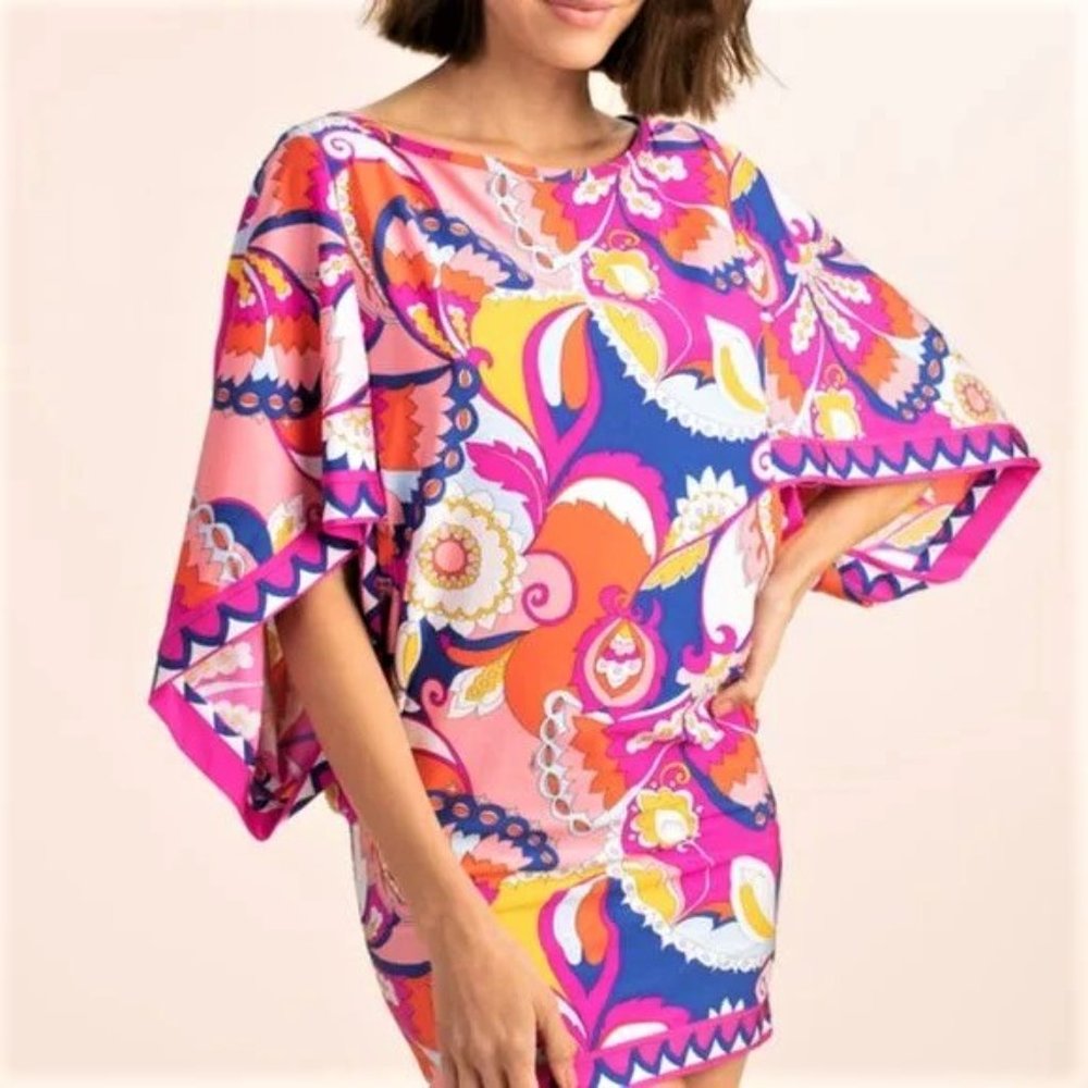 NWT TRINA TURK SEVILLA TUNIC COVER UP, MEDIUM